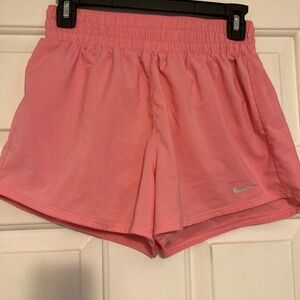 Nike high rise short with built in briefs.